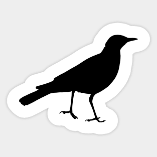 Starling Bird Silhouette Black Bird Sticker